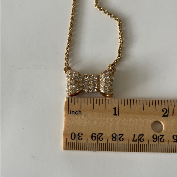 Kate Spade Gold Tone Bow Pendant Necklace - Picture 4 of 8